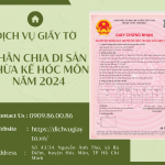 PHÂN CHIA DI SẢN THỪA KẾ TẠI HÓC MÔN NĂM 2024